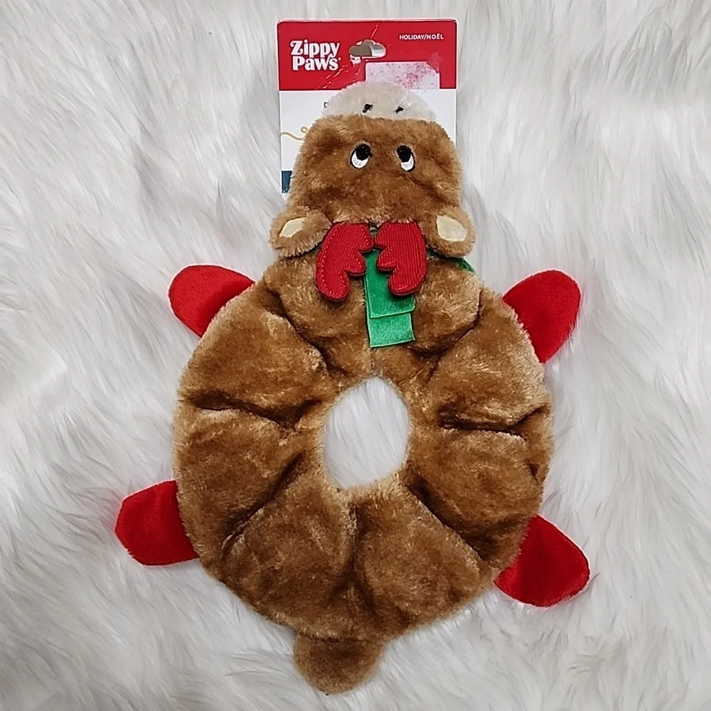Zippy Paws Reindeer Squeeker Dog Toy New with Tags
